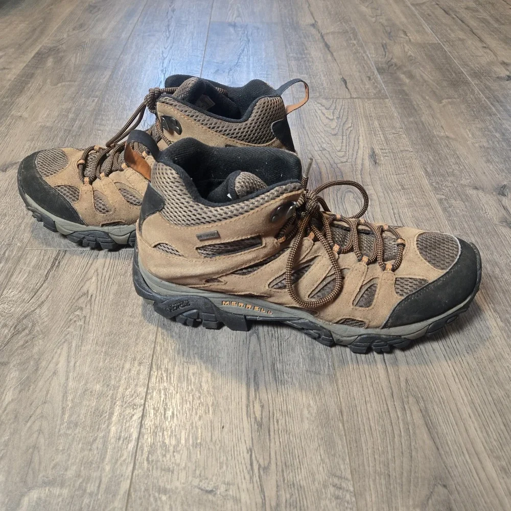 Merrell Moab 3 Mid Waterproof Hiking Trail Suede Boots VBRM Men Size 11.5
